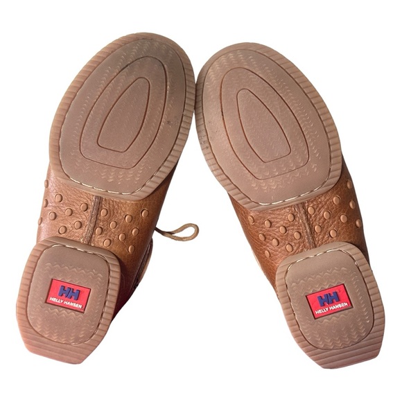 MEN’S HELLY HANSEN LEATHER BOAT SHOES (SZ 6.5) (EUC) - Picture 9 of 14